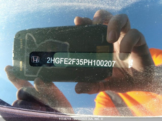 Honda CIVIC EX 2023 2HGFE2F35PH100207 Image 9