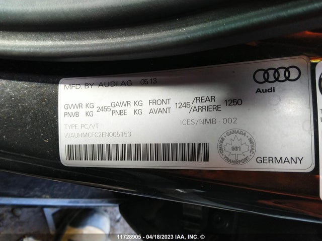 WAUHMCFC2EN005153 Audi A6 Prestige