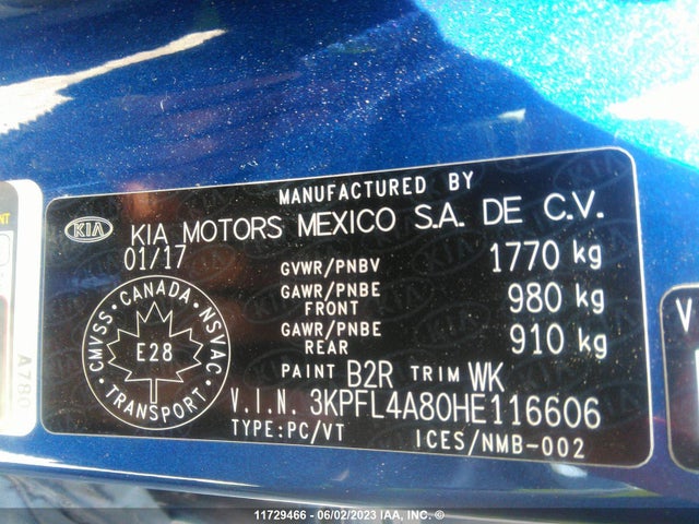 KIA Forte 2017 3KPFL4A80HE116606 Image 9