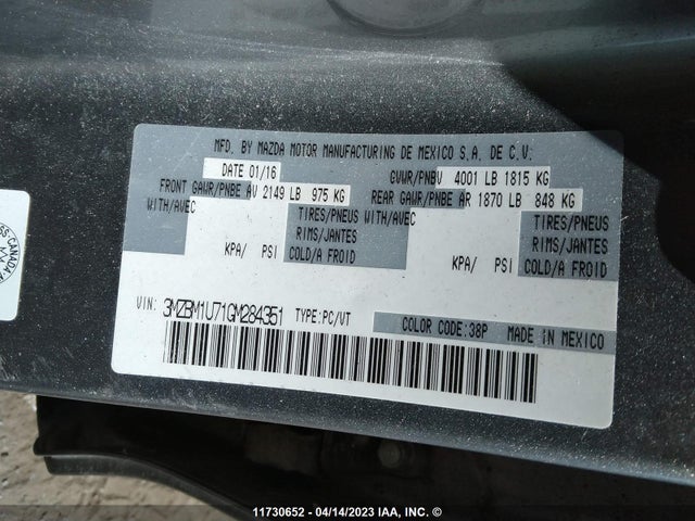 Mazda 3 SPORT 2016 3MZBM1U71GM284351 Image 11