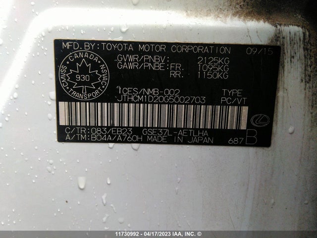 JTHCM1D20G5002703 Lexus IS 300