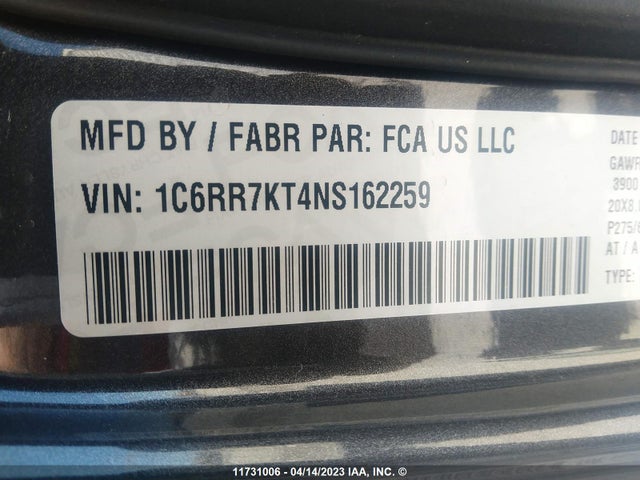 RAM 1500 Classic Tradesman 2022 1C6RR7KT4NS162259 Image 11