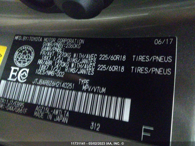 JTJBARBZ6H2140251 Lexus Nx 200t/base/f Sport