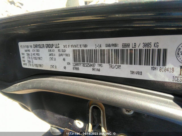 1C6RR7FT8ES250497 RAM 1500 St