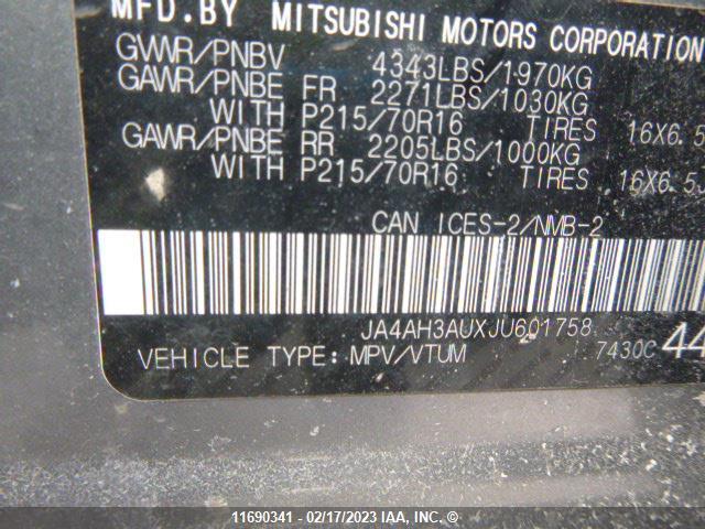 JA4AH3AUXJU601758 Mitsubishi RVR