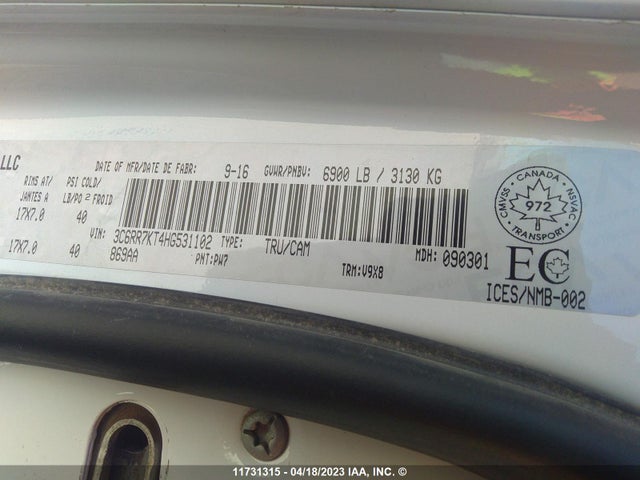 3C6RR7KT4HG531102 RAM 1500 St