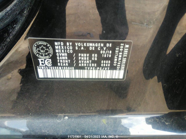 Volkswagen JETTA SEL 2019 3VWE57BU9KM105648 Image 10