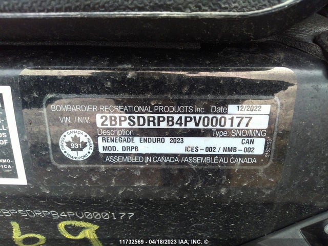 Skidoo Skandic Skidoo Snowmobile 2023 2BPSDRPB4PV000177 Image 10