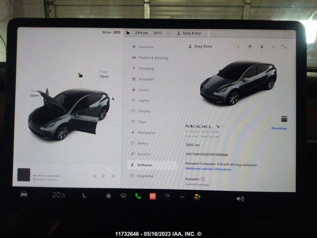7SAYGDEE6PF590889 Tesla Model Y Long Range