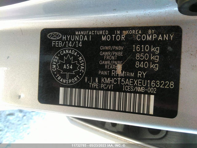 Hyundai ACCENT GL 2014 KMHCT5AEXEU163228 Image 11