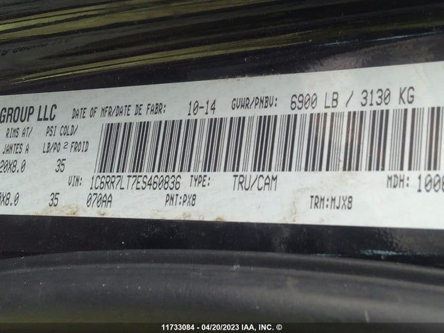 RAM 1500 Slt 2014 1C6RR7LT7ES460836 Image 10