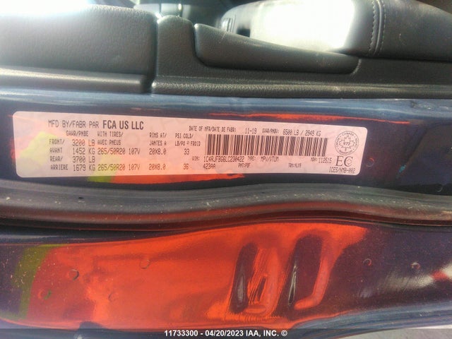 1C4RJFBG6LC230422 Jeep Grand Cherokee Limited X