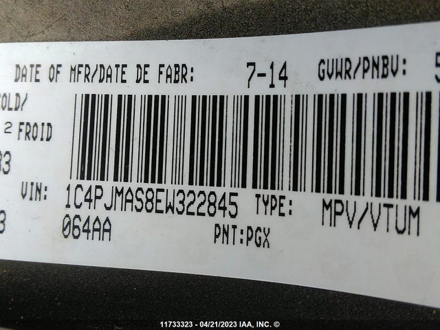 1C4PJMAS8EW322845 Jeep Cherokee Sport