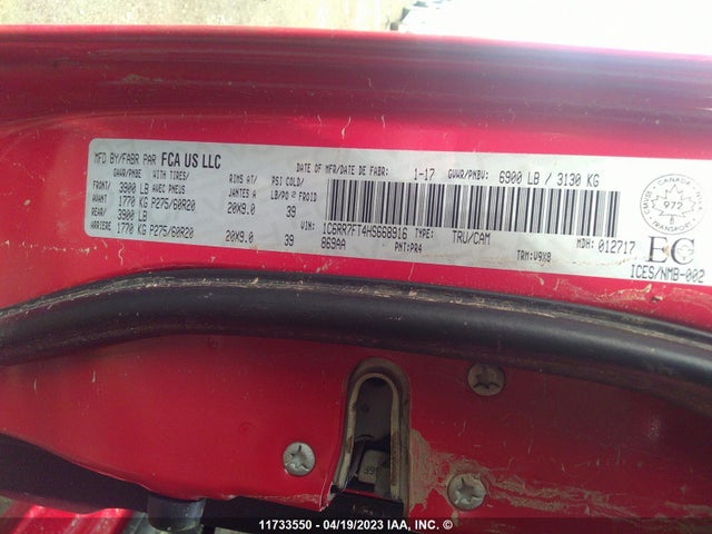RAM 1500 St 2017 1C6RR7FT4HS668916 Image 11