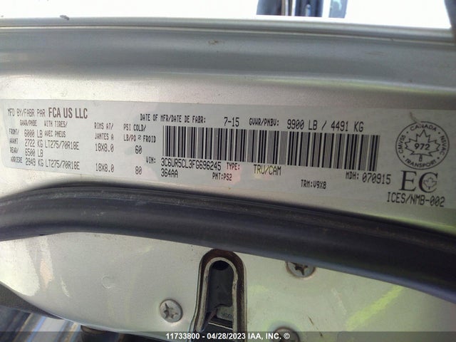 3C6UR5CL3FG696245 RAM 2500 St