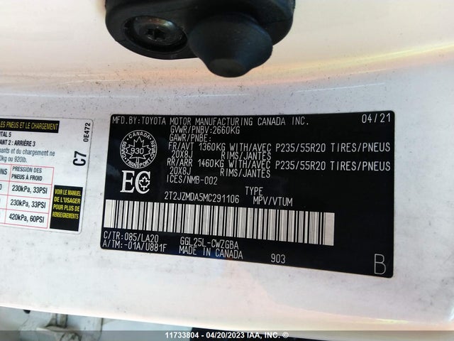 2T2JZMDA5MC291106 Lexus RX 350