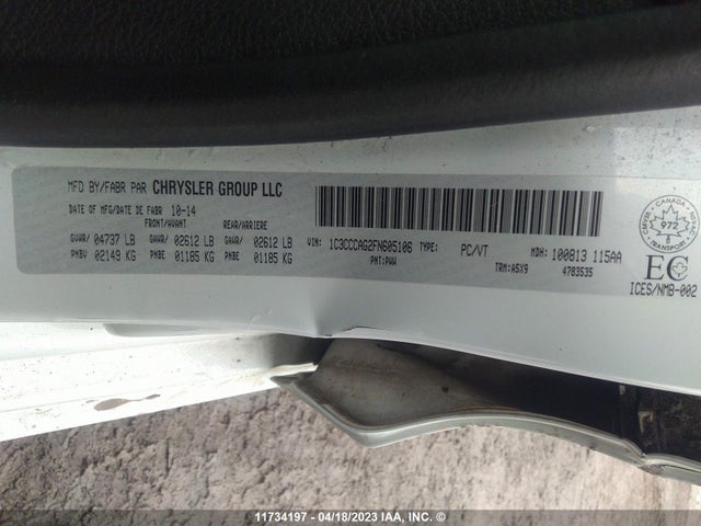 1C3CCCAG2FN605106 Chrysler 200 Limited