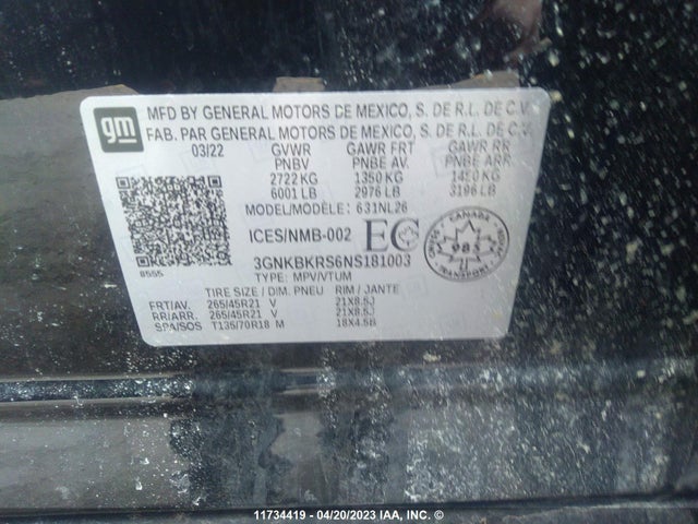 Chevrolet BLAZER RS 2022 3GNKBKRS6NS181003 Image 9
