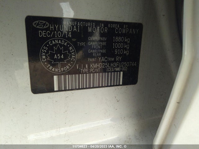 Hyundai Elantra Gt Gl 2015 KMHD25LH3FU250744 Image 10