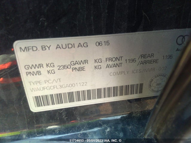 WAUFGCFL3GA001122 Audi S4 Technik Plus