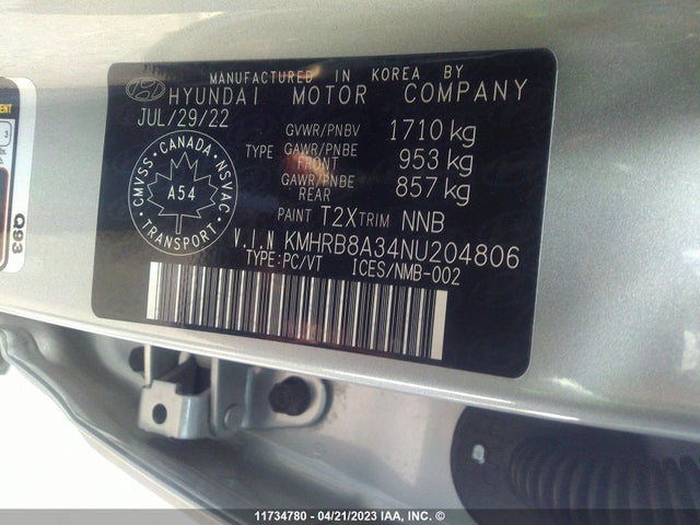 Hyundai Venue Se 2022 KMHRB8A34NU204806 Image 10