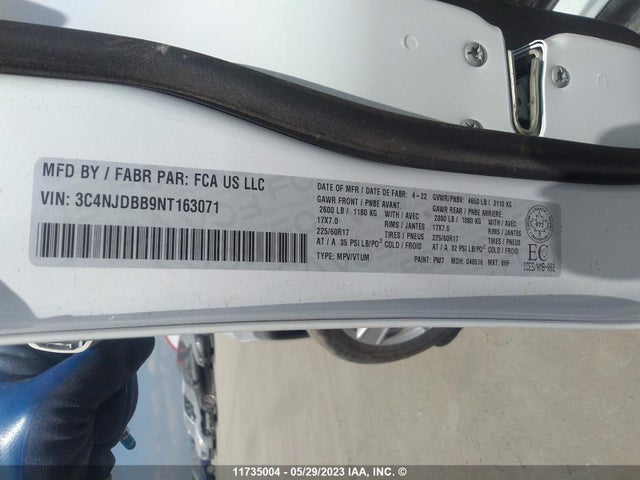 3C4NJDBB9NT163071 Jeep Compass North