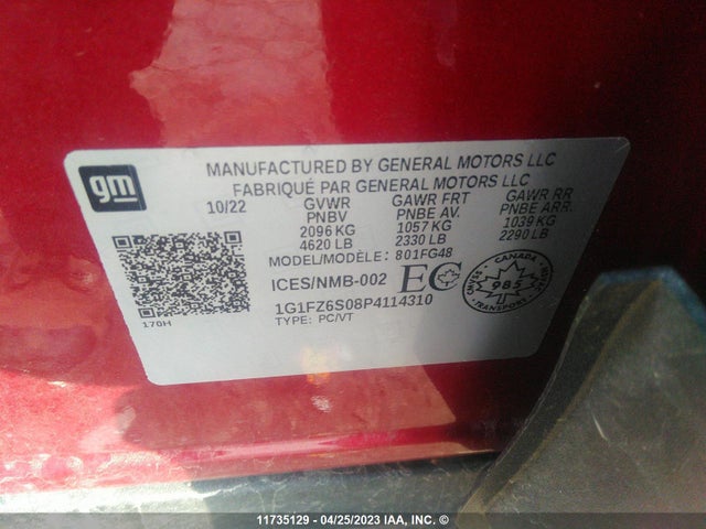 Chevrolet Bolt Euv Premier 2023 1G1FZ6S08P4114310 Image 10