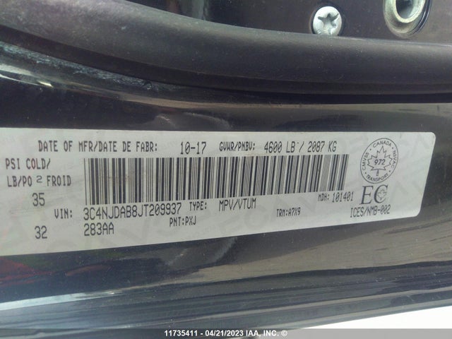 3C4NJDAB8JT209937 Jeep Compass Sport