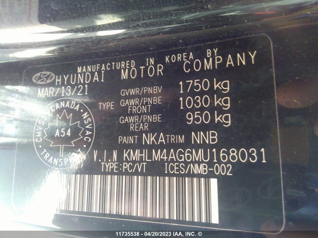 Hyundai Elantra Preferred 2021 KMHLM4AG6MU168031 Image 9