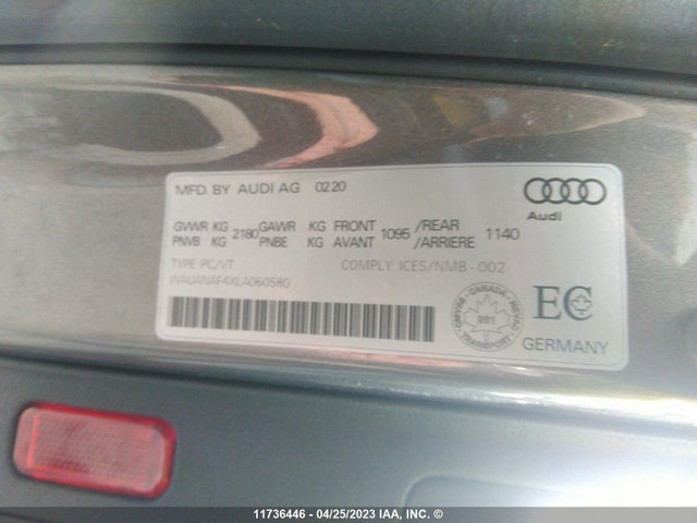 WAUANAF4XLA060580 Audi A4 Komfort