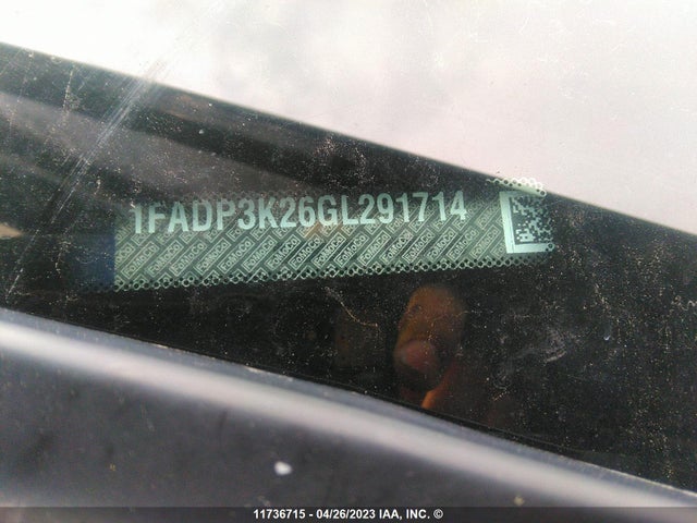 Ford FOCUS SE 2016 1FADP3K26GL291714 Image 11