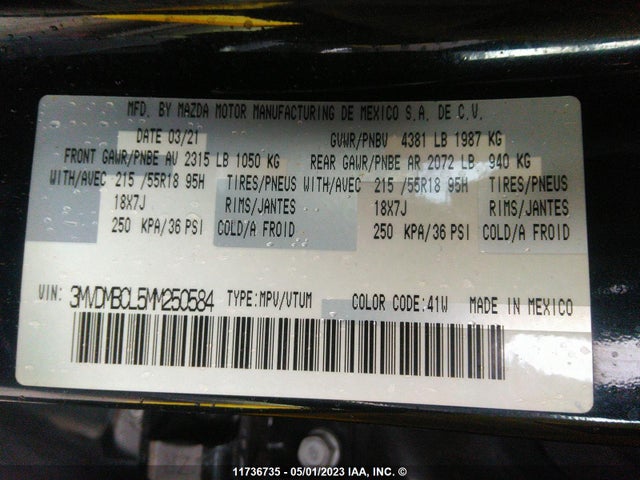 Mazda CX-30 2021 3MVDMBCL5MM250584 Image 9