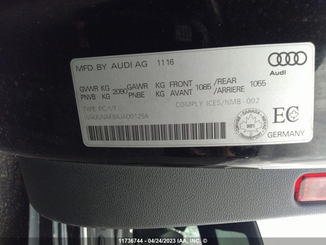 WAUUNAF5XJA001256 Audi A5 Prestige S-line