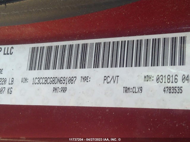 Aukcja sprzedaży 2013 Chrysler 200 Limited, vin: 1C3CCBCG8DN691087, numer aukcji: 11737204