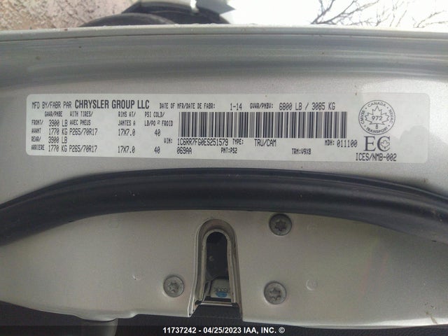 1C6RR7FG0ES251579 RAM 1500 St