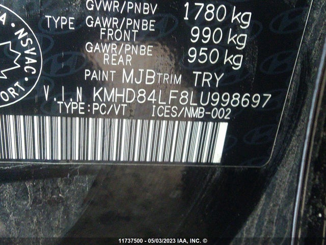 Hyundai Elantra Preferred W 2020 KMHD84LF8LU998697 Image 9