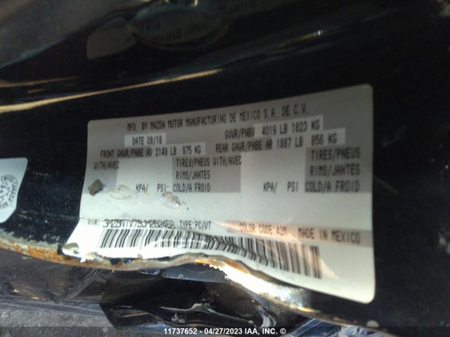 Mazda Mazda3 Gs 2018 3MZBN1V79JM252458 Image 10