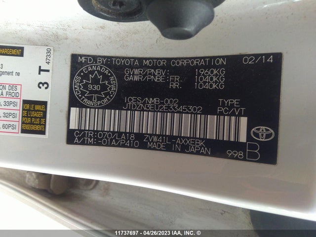 Toyota PRIUS V 2014 JTDZN3EU2E3345302 Image 9