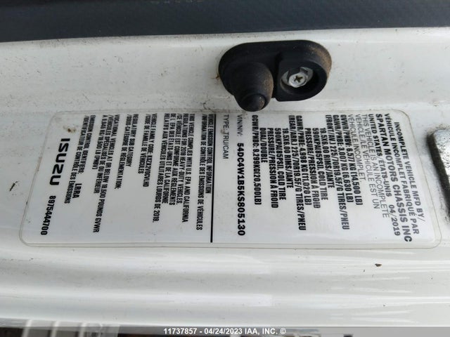 Isuzu Npr Hd 2019 54DC4W1B5KS805130 Image 9