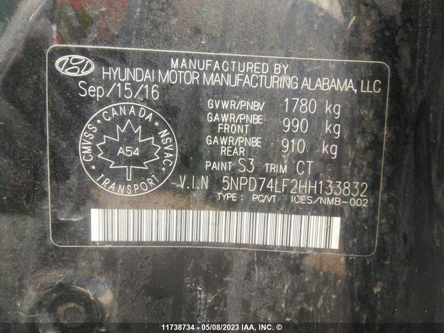 Hyundai 2017 2017 5NPD74LF2HH133832 Image 25