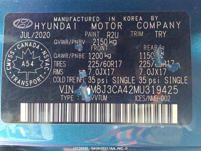 Hyundai Tucson Preferred 2021 KM8J3CA42MU319425 Image 11