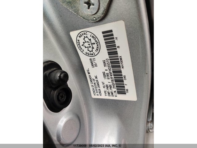 Honda Civic Sedan Lx 2015 2HGFB2F49FH035510 Image 9