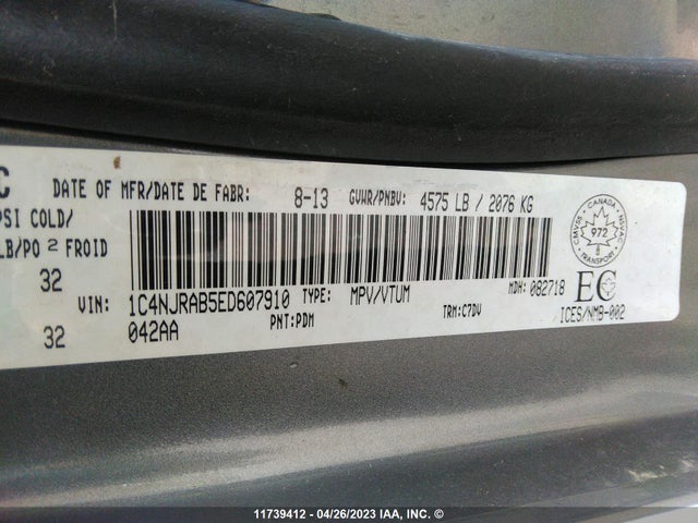 1C4NJRAB5ED607910 Jeep Patriot North