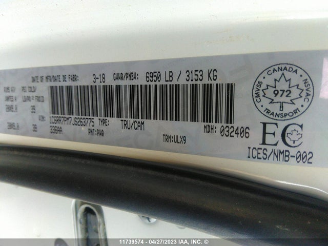 1C6RR7PM7JS263775 RAM 1500 Limited