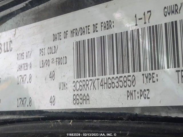 3C6RR7KT4HG635850 RAM 1500 St