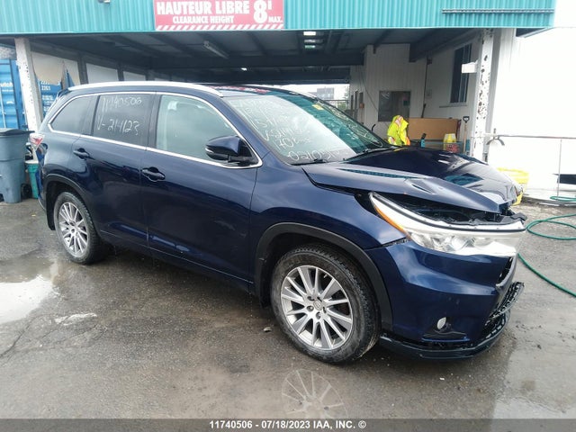 Toyota Highlander Xle 2015 5TDJKRFH2FS214123 главное изображение