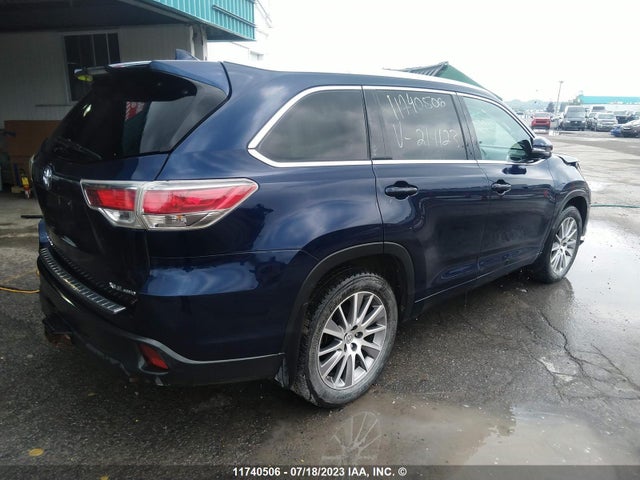 Toyota Highlander Xle 2015 5TDJKRFH2FS214123 Image 4