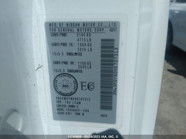 Chevrolet City Express Ls 2017 3N63M0YN0HK707313 Image 9