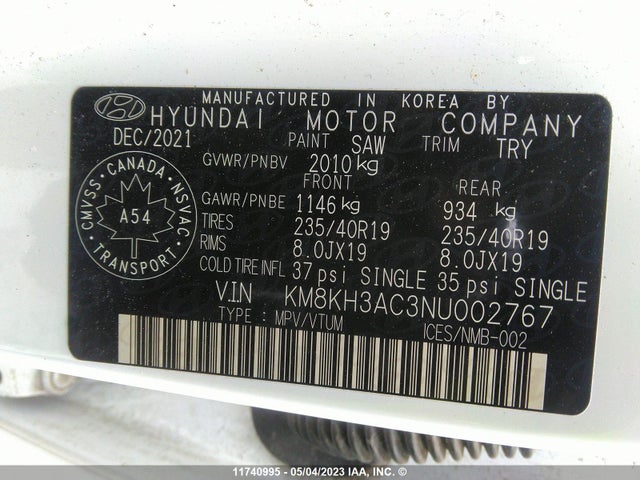 Hyundai KONA N 2022 KM8KH3AC3NU002767 Image 9