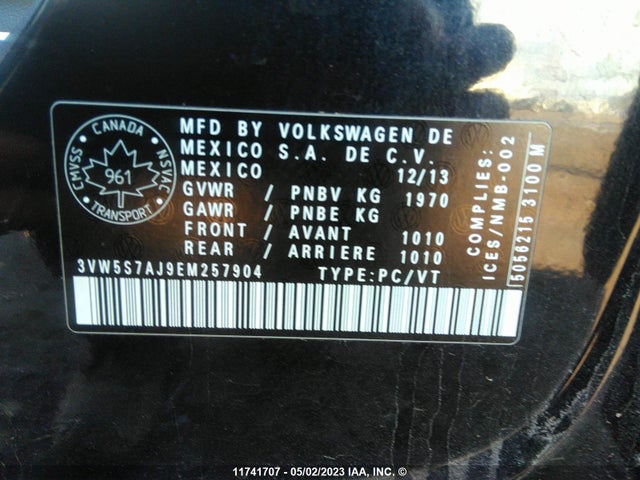 3VW5S7AJ9EM257904 Volkswagen JETTA GLI